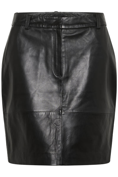 KAcarrie Leather Skirt Black Deep - 100121 - 10511200 Thumbnail