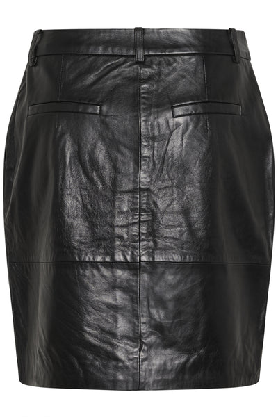 KAcarrie Leather Skirt Black Deep - 100121 - 10511200 Thumbnail