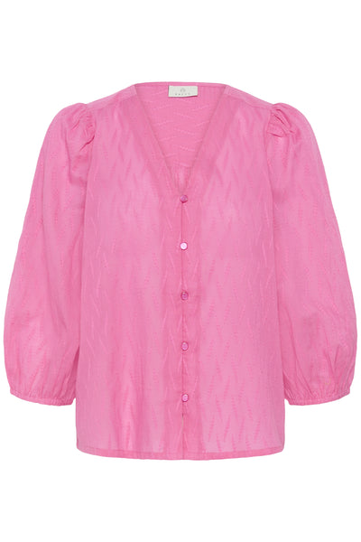 KAgabriela V-Neck Shirt Pink Power - 162118 - 10511205 Thumbnail