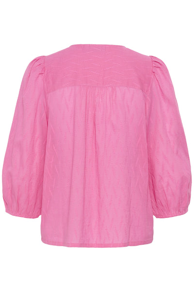 KAgabriela V-Neck Shirt Pink Power - 162118 - 10511205 Thumbnail