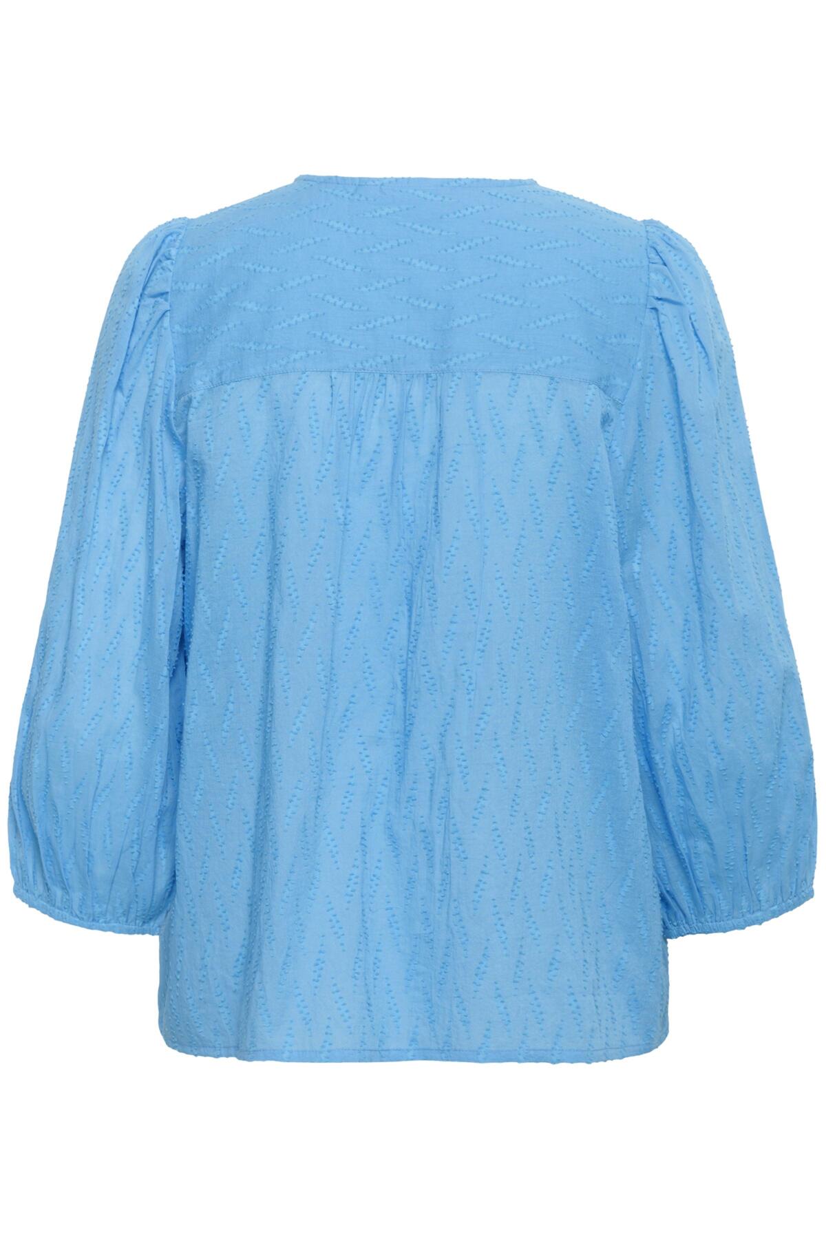 KAgabriela V-Neck Shirt Azure Blue - 174139 - 10511205