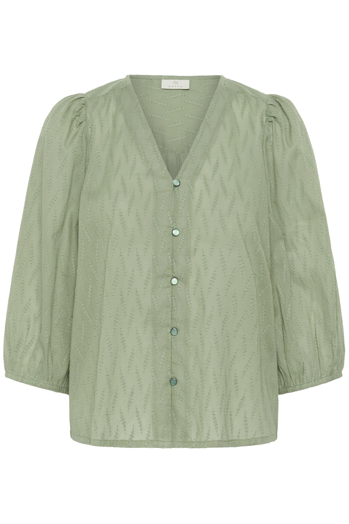 KAgabriela V-Neck Shirt Sea Spray - 176212 - 10511205