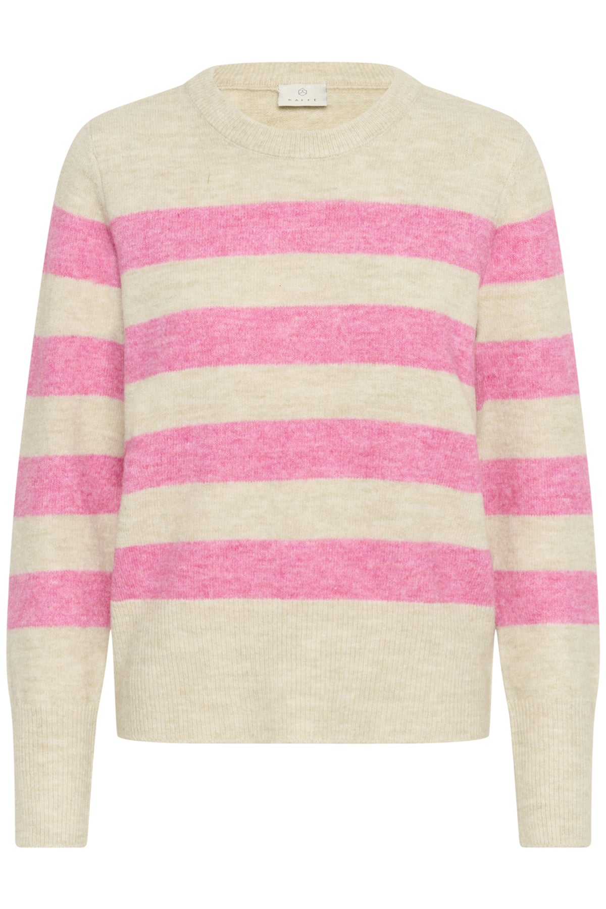 KAniel Striped Pullover Feather Gray Mel/Pink melange - 10511212