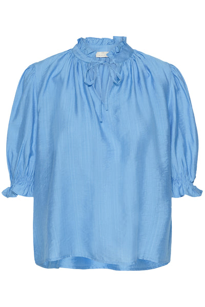 KAlufia Frill Blouse Azure Blue - 174139 - 10511214 Thumbnail