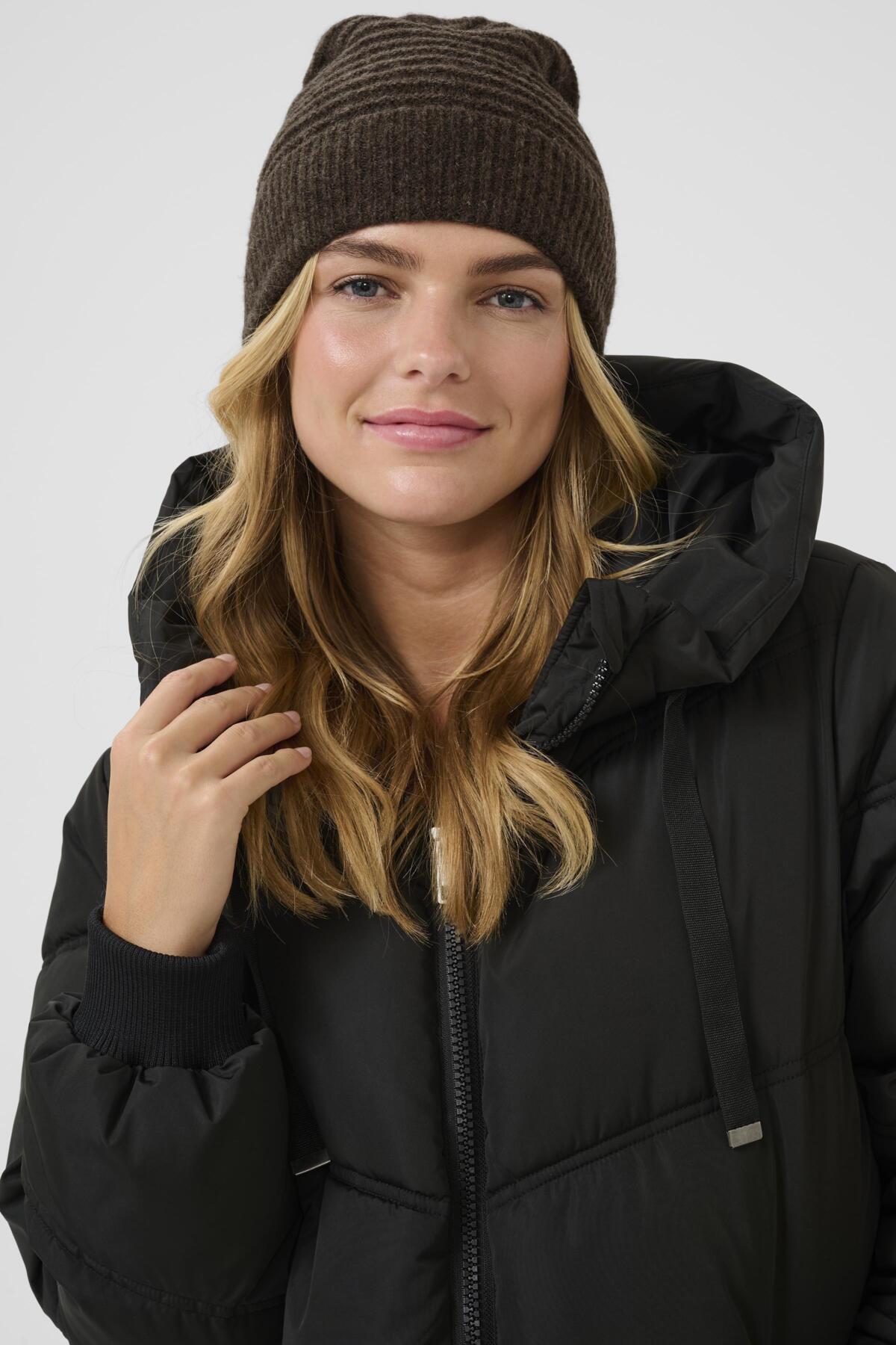 KAabigail Beanie Seal Brown Melange