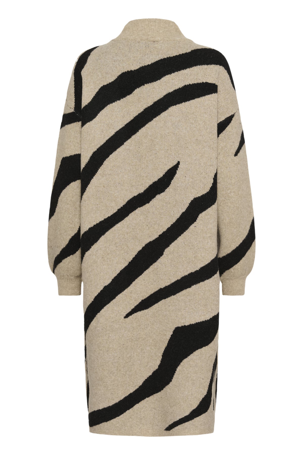 KAwilma Knit Dress Feather G. Mel/Black Stripe - 10511321
