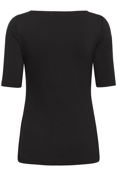 KAyoko Boatneck T-Shirt Black Deep - 100121 - 10511356 Thumbnail