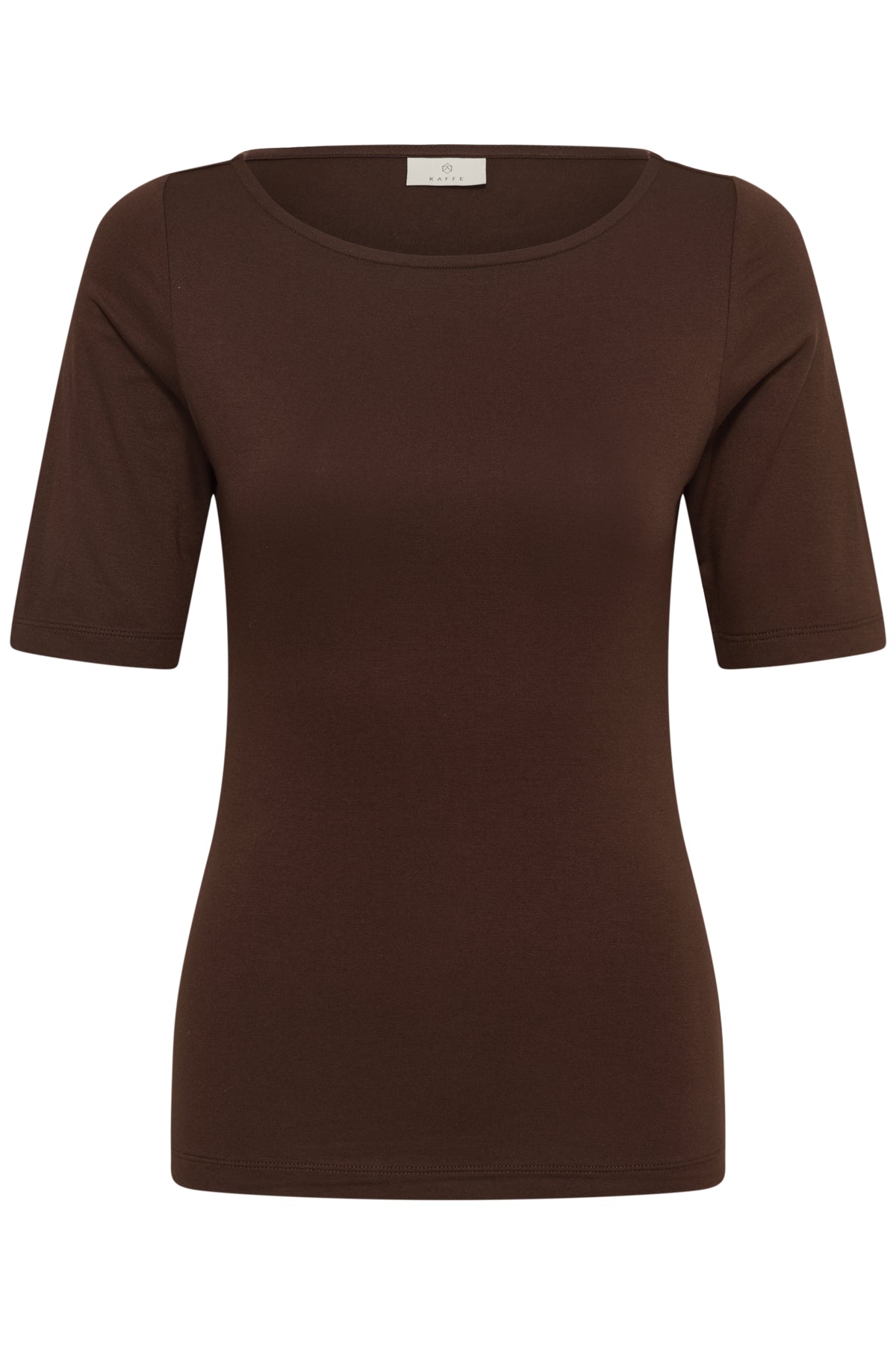 KAyoko Boatneck T-Shirt Chocolate Brown - 190912 - 10511356