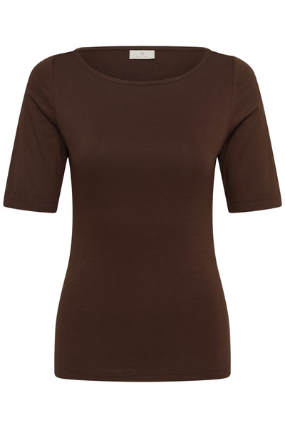 KAyoko Boatneck T-Shirt Chocolate Brown - 190912 - 10511356 Thumbnail