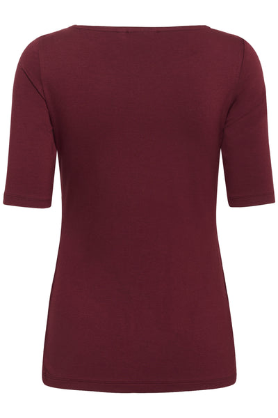 KAyoko Boatneck T-Shirt Zinfandel - 191522 - 10511356 Thumbnail