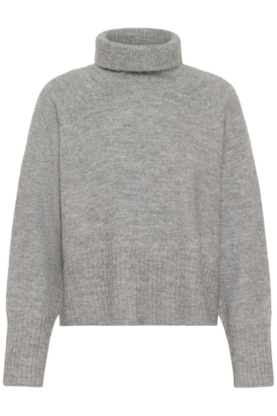 KAerin Rollneck Light Grey Melange - 100126 - 10511382 Thumbnail