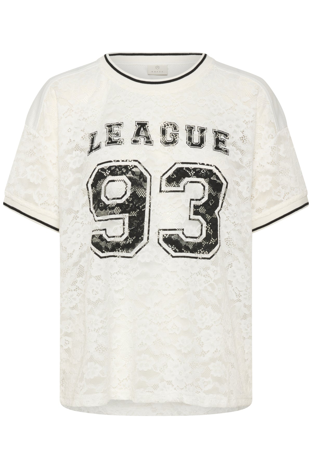 KAbelle Lace T-Shirt Chalk - 110602 - 10511385