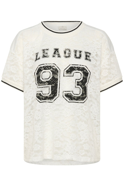 KAbelle Lace T-Shirt Chalk - 110602 - 10511385 Thumbnail
