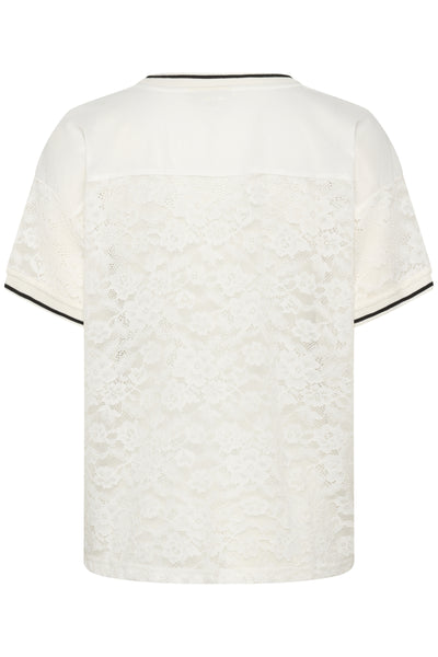 KAbelle Lace T-Shirt Chalk - 110602 - 10511385 Thumbnail