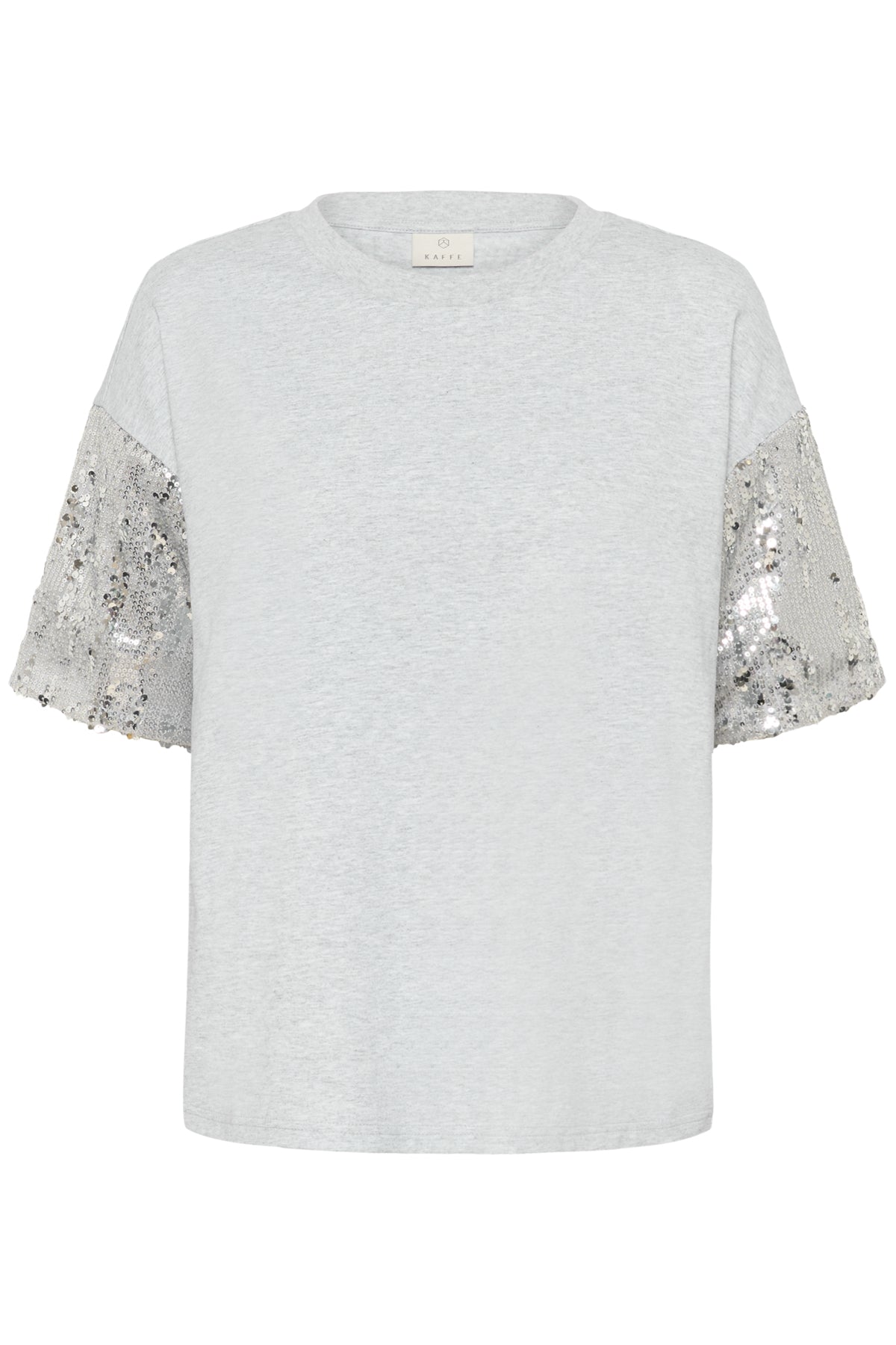 KAselvina T-Shirt Light Grey Melange - 100126 - 10511406