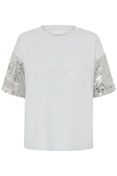 KAselvina T-Shirt Light Grey Melange - 100126 - 10511406 Thumbnail