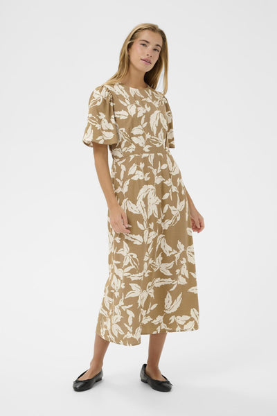 KAmarlo Dress Oak Chalk Leafs - 109010 - 10511407 Thumbnail