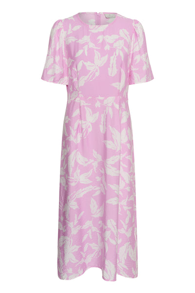 KAmarlo Dress Pink Frosting Chalk Leafs - 10 - 10511407 Thumbnail