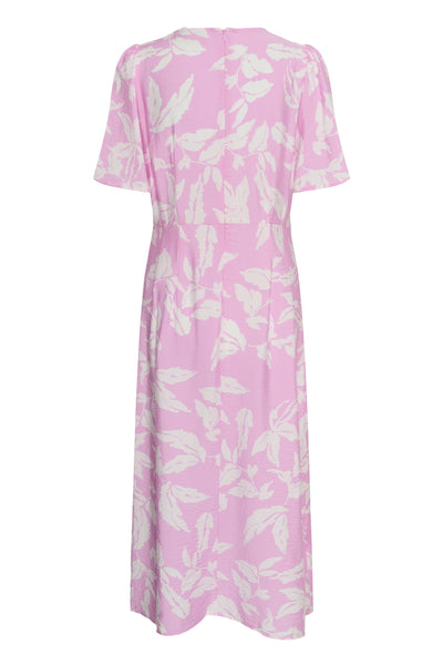 KAmarlo Dress Pink Frosting Chalk Leafs - 10 - 10511407 Thumbnail