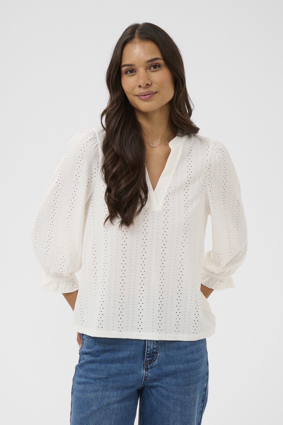 KAdonna Blouse Chalk CC. - 106482 - 10511418