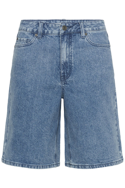 KAvallis Denim Shorts Blue Washed Denim - 100166 - 10511421 Thumbnail