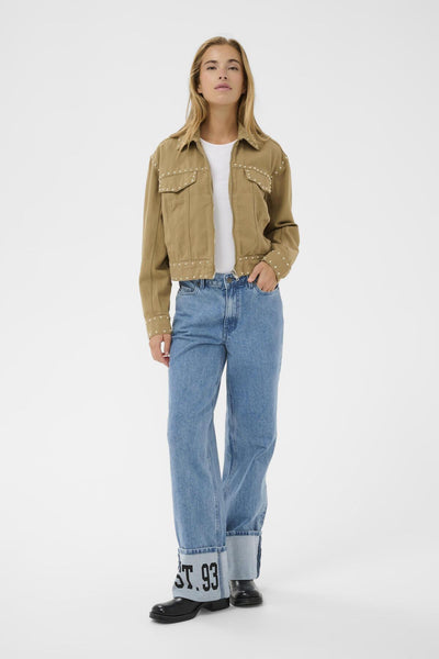 KAbrynn Twill Shirt Washed Petrified Oak Twill - 1 - 10511425 Thumbnail