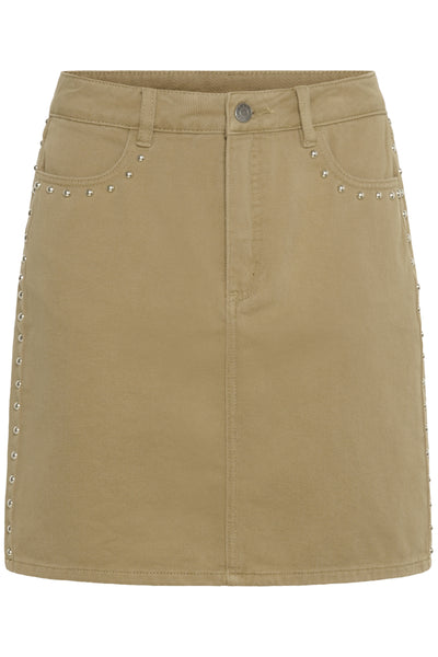 KAbrynn Twill Skirt Washed Petrified Oak Twill - 1 - 10511426 Thumbnail