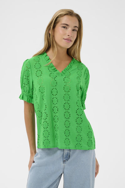 KAdona Blouse Bright Green - 155534 - 10511446 Thumbnail