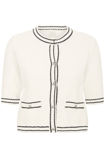 KAcoco  Knit Cardigan Chalk - 110602 - 10511468 Thumbnail