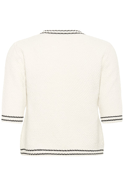 KAcoco  Knit Cardigan Chalk - 110602 - 10511468 Thumbnail