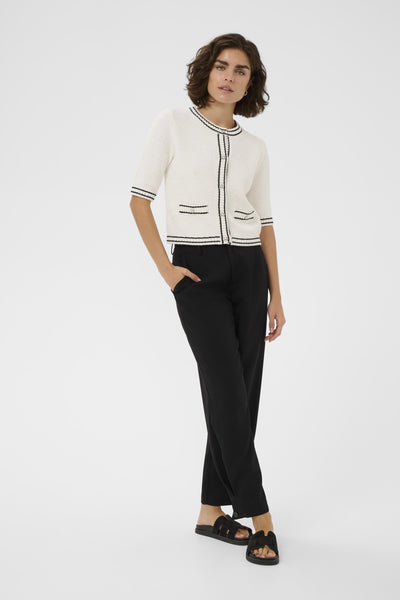 KAcoco  Knit Cardigan Chalk - 110602 - 10511468 Thumbnail