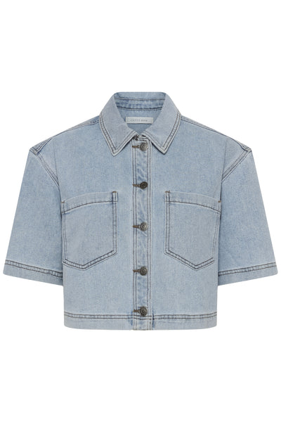 KAminna Denim Shirt Light Blue Washed Denim - 1090 - 10511481 Thumbnail