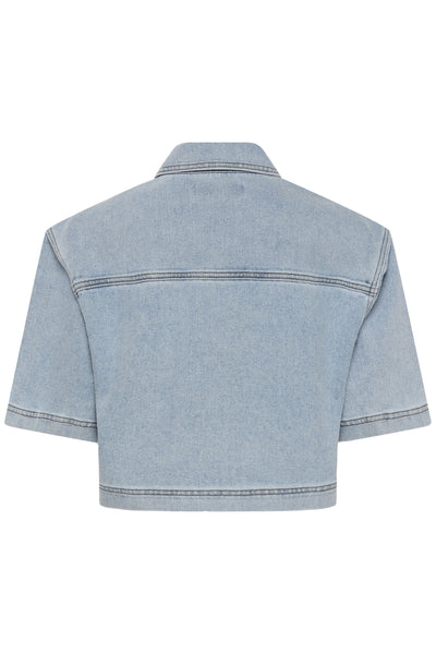 KAminna Denim Shirt Light Blue Washed Denim - 1090 - 10511481 Thumbnail