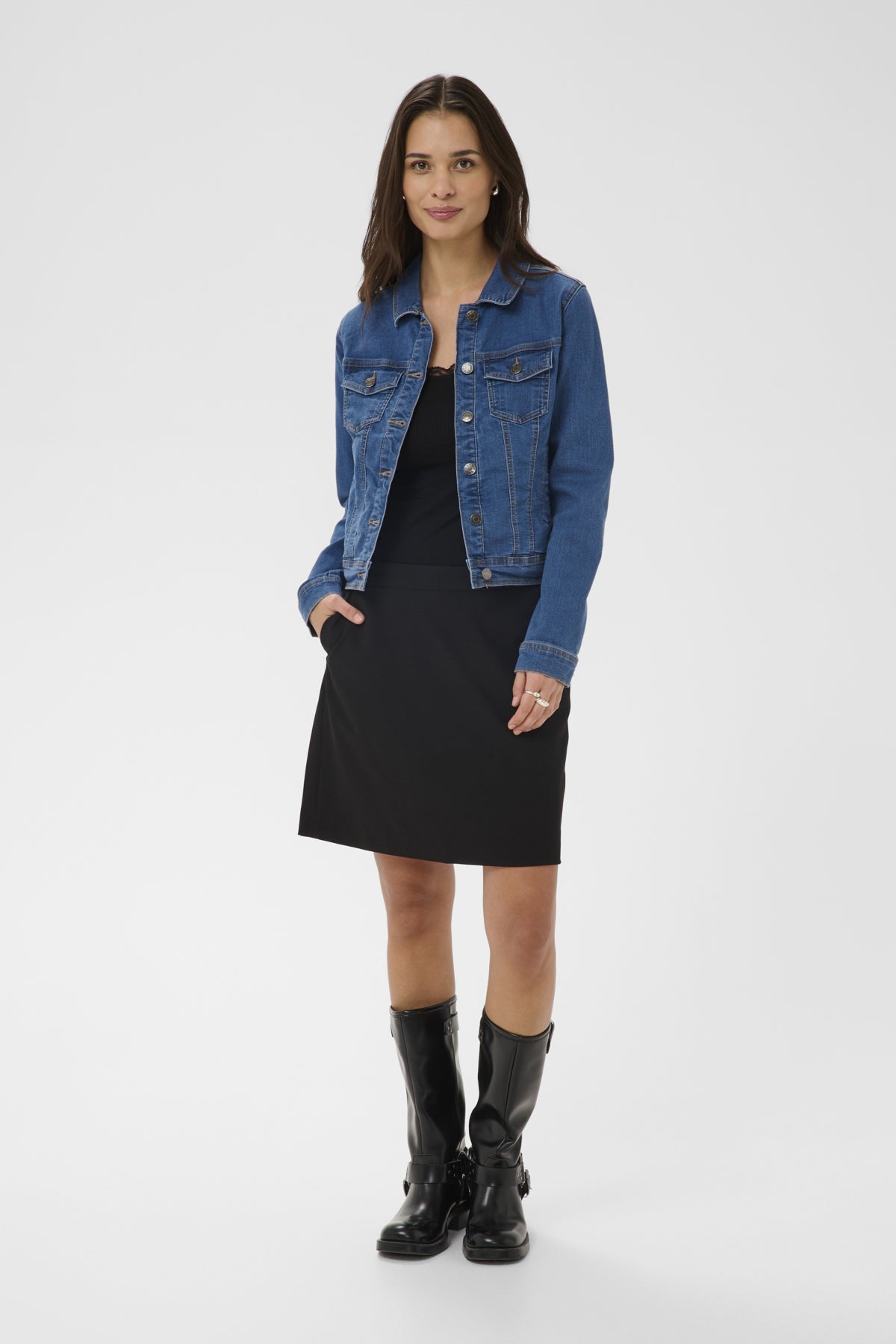 KAvilma Denim Jacket Medium Blue Denim - 102272 - 10511486