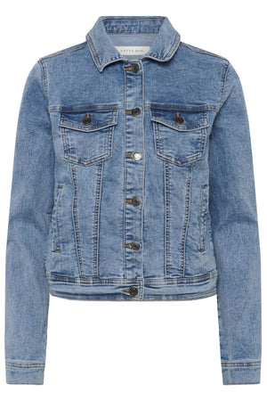 KAvilma Denim Jacket Washed Blue Denim - 103166 - 10511486