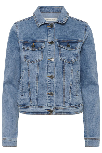 KAvilma Denim Jacket Washed Blue Denim - 103166 - 10511486 Thumbnail