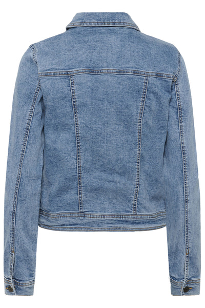 KAvilma Denim Jacket Washed Blue Denim - 103166 - 10511486 Thumbnail