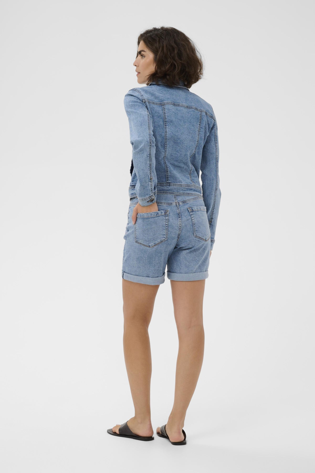 KAvilma Denim Shorts Washed Blue Denim - 103166 - 10511487
