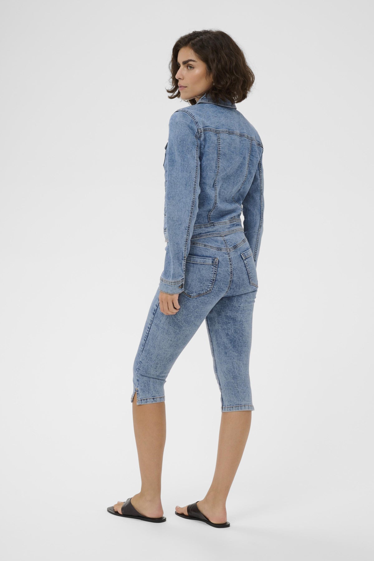 KAvilma Capri Jeans Washed Blue Denim - 103166 - 10511488