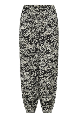 KAbella Pants Black Chalk Paisley - 109282 - 10511523