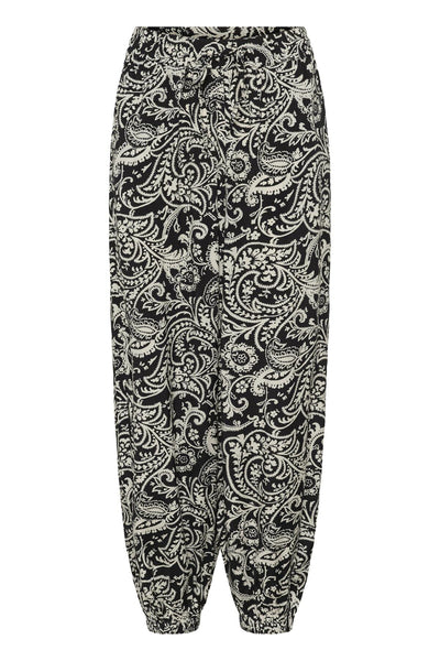 KAbella Pants Black Chalk Paisley - 109282 - 10511523 Thumbnail