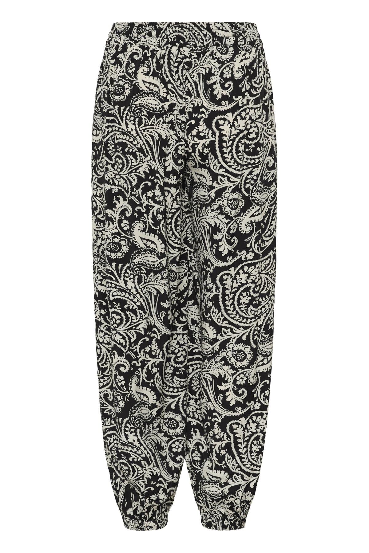 KAbella Pants Black Chalk Paisley - 109282 - 10511523