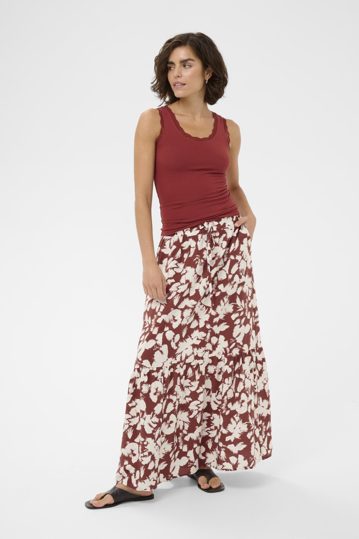 KAevie Skirt Henna Chalk Flower - 109283 - 10511550