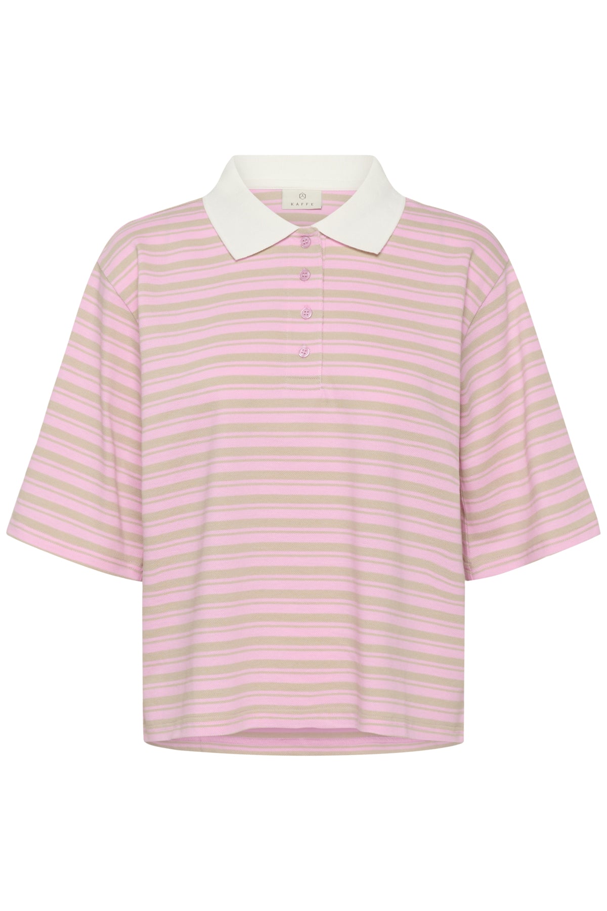 KAmiala Polo T-Shirt Pink Frosting/Feather Gray - 1 - 10511572