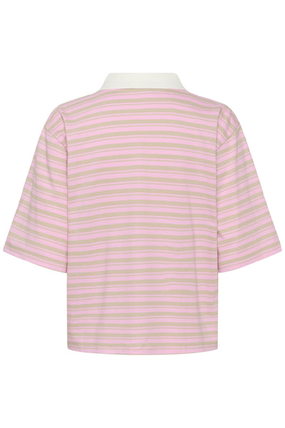KAmiala Polo T-Shirt Pink Frosting/Feather Gray - 1 - 10511572 Thumbnail