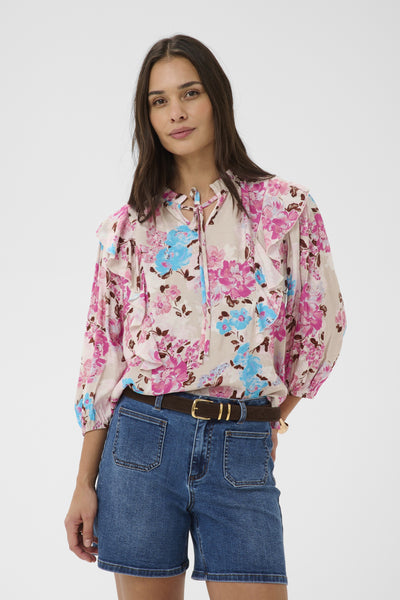 KAhaisley Blouse Multi color Flower - 109324 - 10511583 Thumbnail