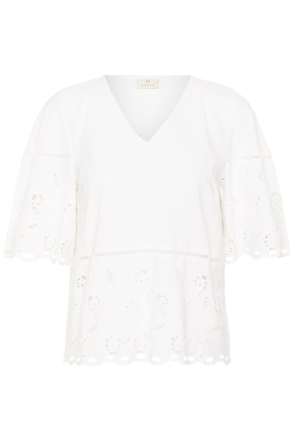 KAgertrud Blouse Chalk - 110602 - 10511626