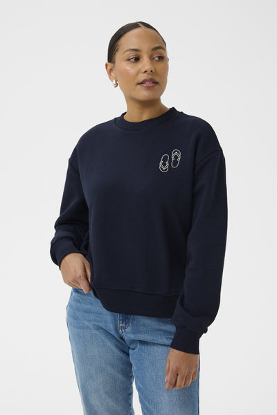 KAlilje Sweatshirt Midnight Marine - 194020 - 10511630 Thumbnail