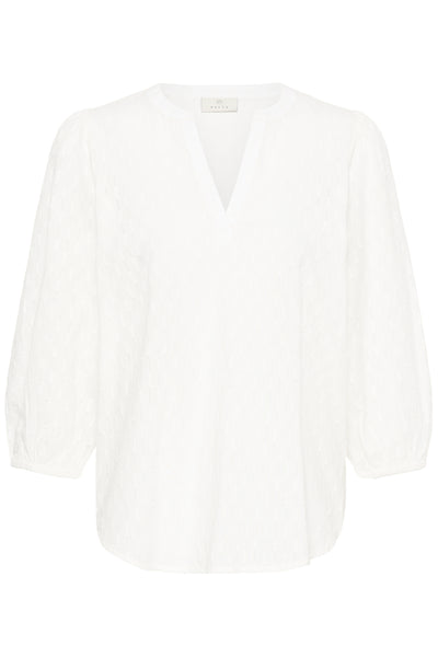 KAbea Blouse Chalk - 110602 - 10511631 Thumbnail