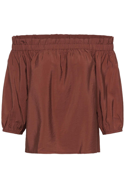 KAneema Off Shoulder Blouse Henna - 191334 - 10511632 Thumbnail